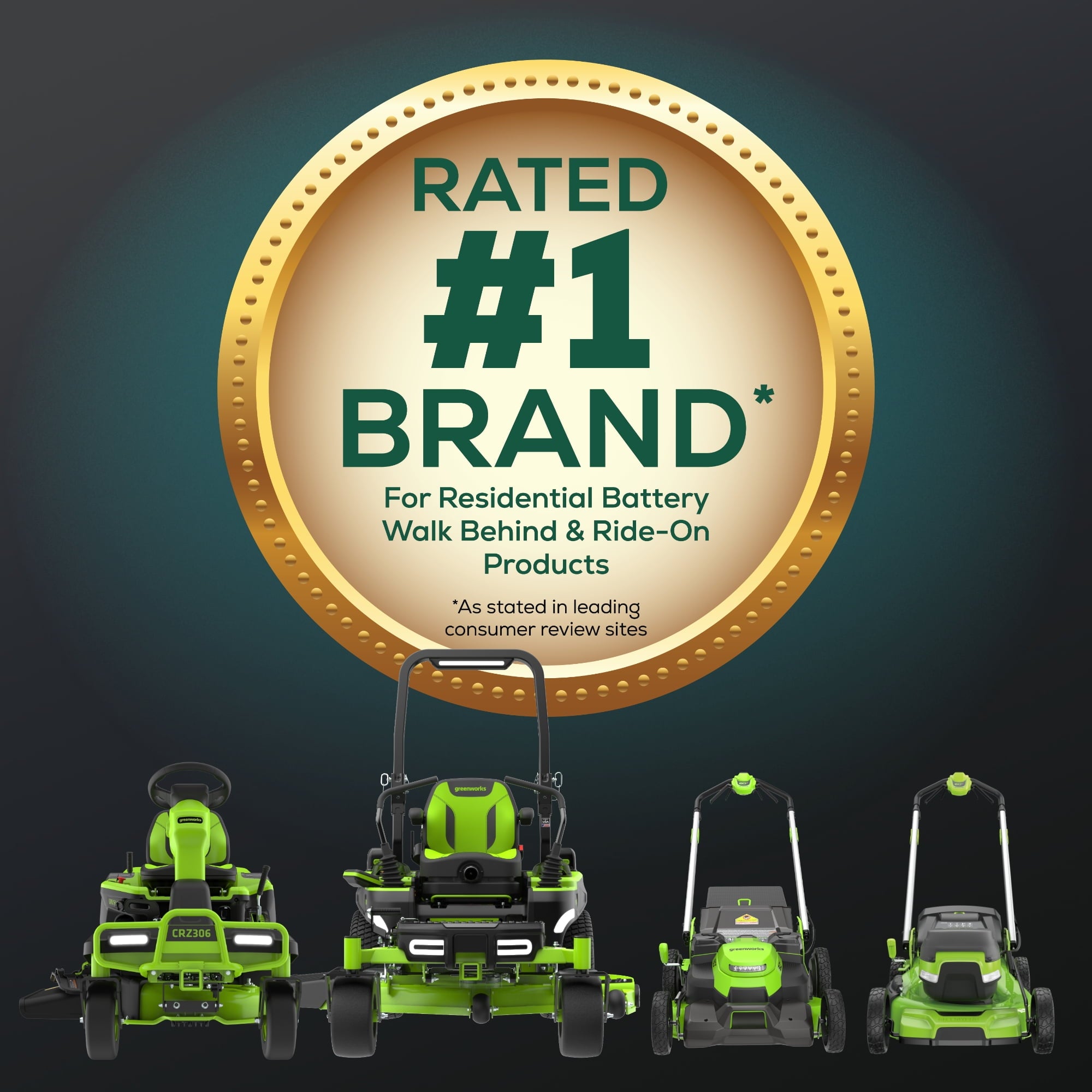 Greenworks 60V 21” Self-Propelled Lawn Mower with (2) 5.0 Ah Batteries & Rapid Charger 2546202