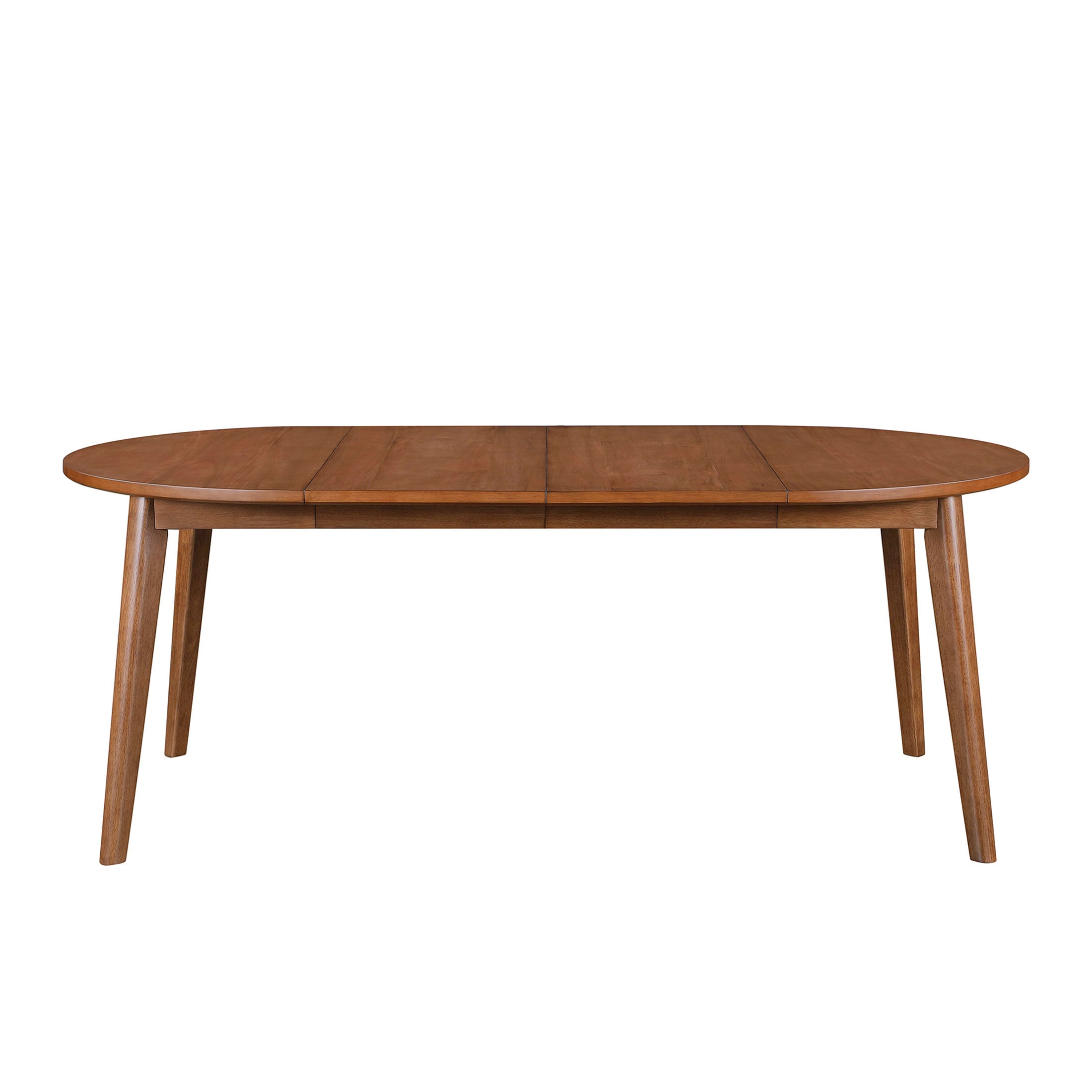 Better Homes & Gardens Greyson Mid-Century Extendable Dining Table, Solid Wood and Veneer, Acorn Finish
